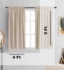 Grey lightweight Satin Solids 5ft Light Filtering Rod Pocket Window Curtains (2 Pcs)