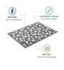 Grey Floral Microfiber 24X16 Inches Anti-Skid Door Mat