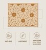 Grey Floral Microfiber 24X16 Inches Anti-Skid Door Mat