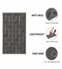 Grey Geometric Microfiber 24X16 Inches Anti-Skid Door Mat