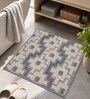 Grey Abstract Microfiber 24X16 Inches Anti-Skid Door Mat