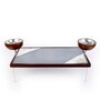 Grey Mango wood  16 Inch Rectangle Appetizer Platters