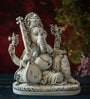 Grey Marble Dust Ganesha Sculpture