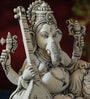 Grey Marble Dust Ganesha Sculpture