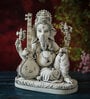 Grey Marble Dust Ganesha Sculpture