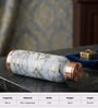 Grey Marble Gold Vein Copper Bottle