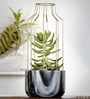Grey Marble With Gold Metal Mesh Desk Pot