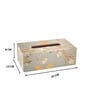 Grey Bird Combo Tissue Box Holder with  Set of 6 Coaster Set