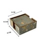Grey Bird Combo Tissue Box Holder with  Set of 6 Coaster Set