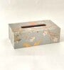 Grey Bird Combo Tissue Box Holder with  Set of 6 Coaster Set