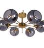 Grey Metal 6 Light Chandelier