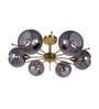 Grey Metal 6 Light Chandelier