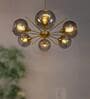 Grey Metal 6 Light Chandelier