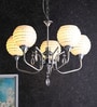 Grey Glass Shaded Chandelier