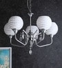 Grey Glass Shaded Chandelier