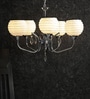 Grey Glass Shaded Chandelier