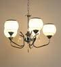 Grey Glass Shaded Chandelier