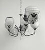 Grey Glass Shaded Chandelier