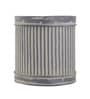 Grey Metal  Desk Pot Set of 1