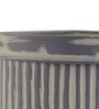 Grey Metal  Desk Pot Set of 1