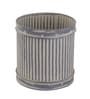 Grey Metal  Desk Pot Set of 1