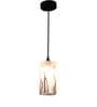 Bezel Powell Grey Glass Hanging Light