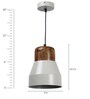 Kassandra Grey Metal Single Hanging Lights