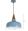 Imperial Grey Metal Hanging Light