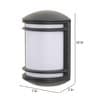 Kyala Grey Metal Gate Light