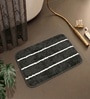 Grey Microfiber 15X23 Inches Anti-Skid Bath Mat