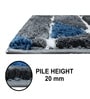 Grey Microfiber 16x24 Inches Super Soft Bath Mat