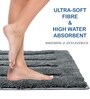 Grey Microfiber 16x24 Inches Ultra Soft Bath Mat