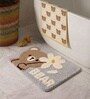 Grey Microfiber 23X15 Inches Anti-Skid Bath Mat