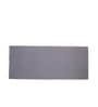 Grey Microfiber 55 x 22 Inches Machine Made Floor Runner
