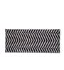 Grey Microfiber 55 x 22 Inches Machine Made Floor Runner