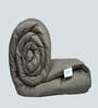 Grey Microfiber Chevron 150 GSM Double Bed Comforter