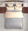 Grey Microfiber Floral 150 GSM Double Bed Comforter