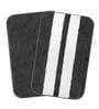 Grey Geometric Microfibre 16x24 Inches AntiSkid Bath Mats (Set of 2)