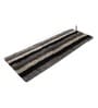 Grey Microfibre 24 x 60 Inches Machine Made Floor Runner