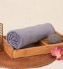 Grey Microfiber Solid 400 GSM 2 Pcs Bath Towels
