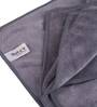 Grey Microfiber Solid 400 GSM 2 Pcs Bath Towels