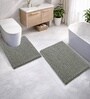 Grey Microfibre 16x24 Inches Lightweight Bath Mat