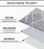 Grey Microfibre 16x24 Inches Quick Dry Bath Mat