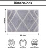 Grey Microfibre 16x24 Inches Quick Dry Bath Mat