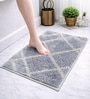 Grey Microfibre 16x24 Inches Quick Dry Bath Mat