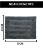 Grey Microfibre 18x30 Inches Absorbent Bath Mat