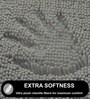 Grey Microfibre 18x30 Inches Lightweight Bath Mat