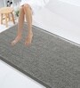 Grey Microfibre 23x47 Inches Lightweight Bath Mat