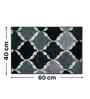 Grey Microfibre 24X16 Inches Anti-Skid Bath Mat