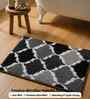Grey Microfibre 24X16 Inches Anti-Skid Bath Mat